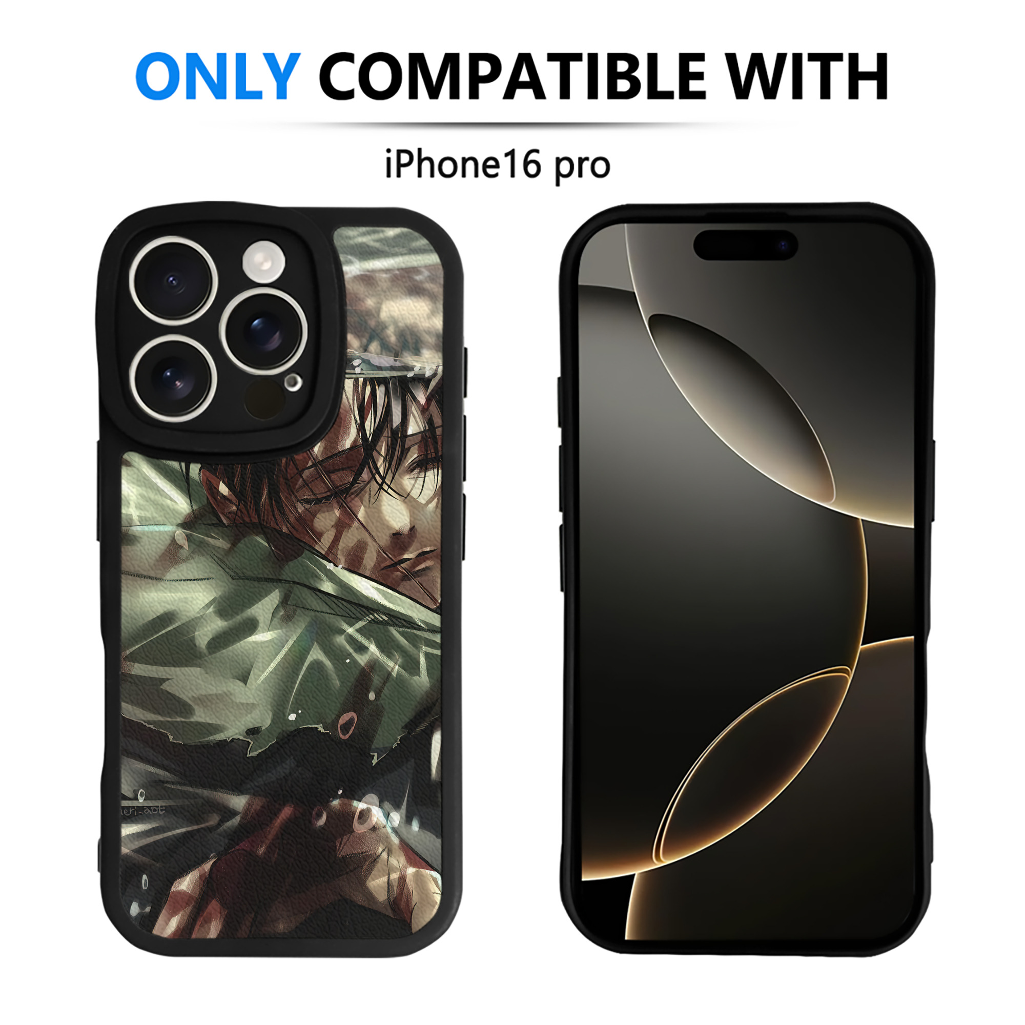 （画像用） 進撃の巨人 Attack on Titan 【iPhone 16シリーズ対応】シリコンスマホケース（レザー調） 材質：シリコン